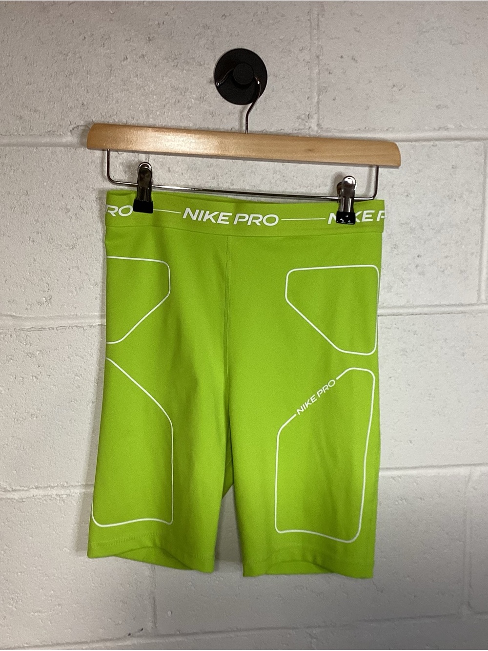Nike Pro Women’s Lime Green Compression Biking Running Shorts